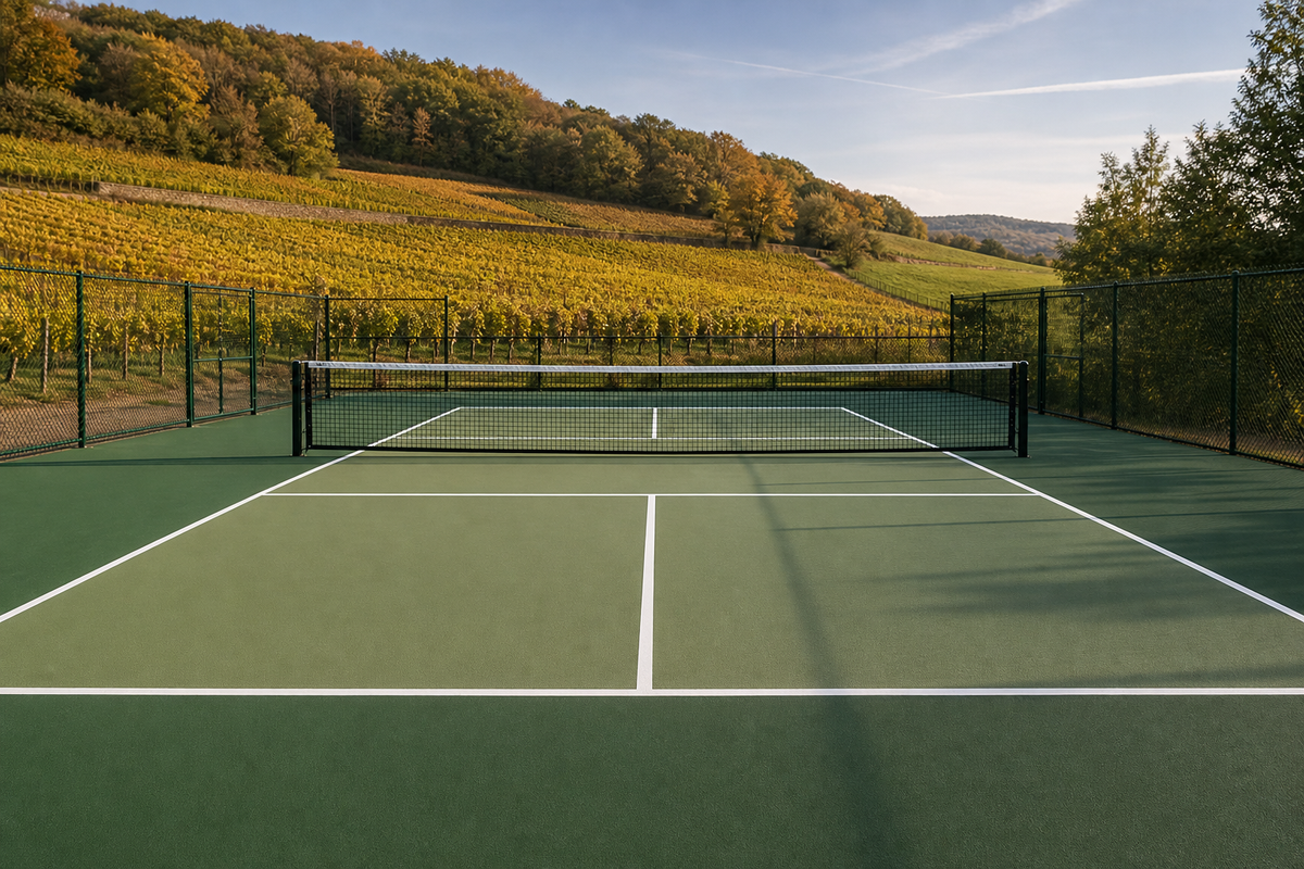 Terrain de pickleball en Bourgogne-Franche-Comté : constructeur de référence régional