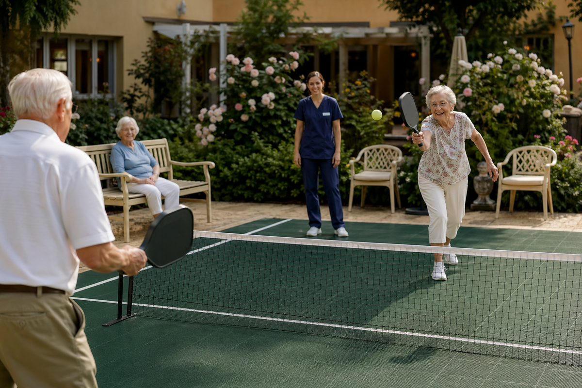 Terrain de pickleball pour EHPAD ou maison de retraite : projet clé en main