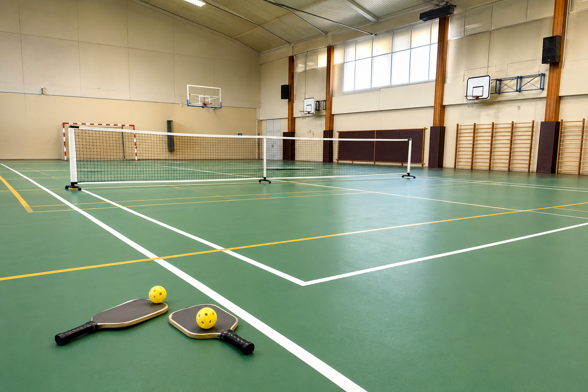Revestimiento PVC pickleball indoor: la referencia para gimnasios cubiertos