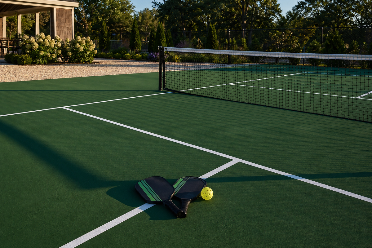 Pista pickleball en resina acrílica - homologada FFP