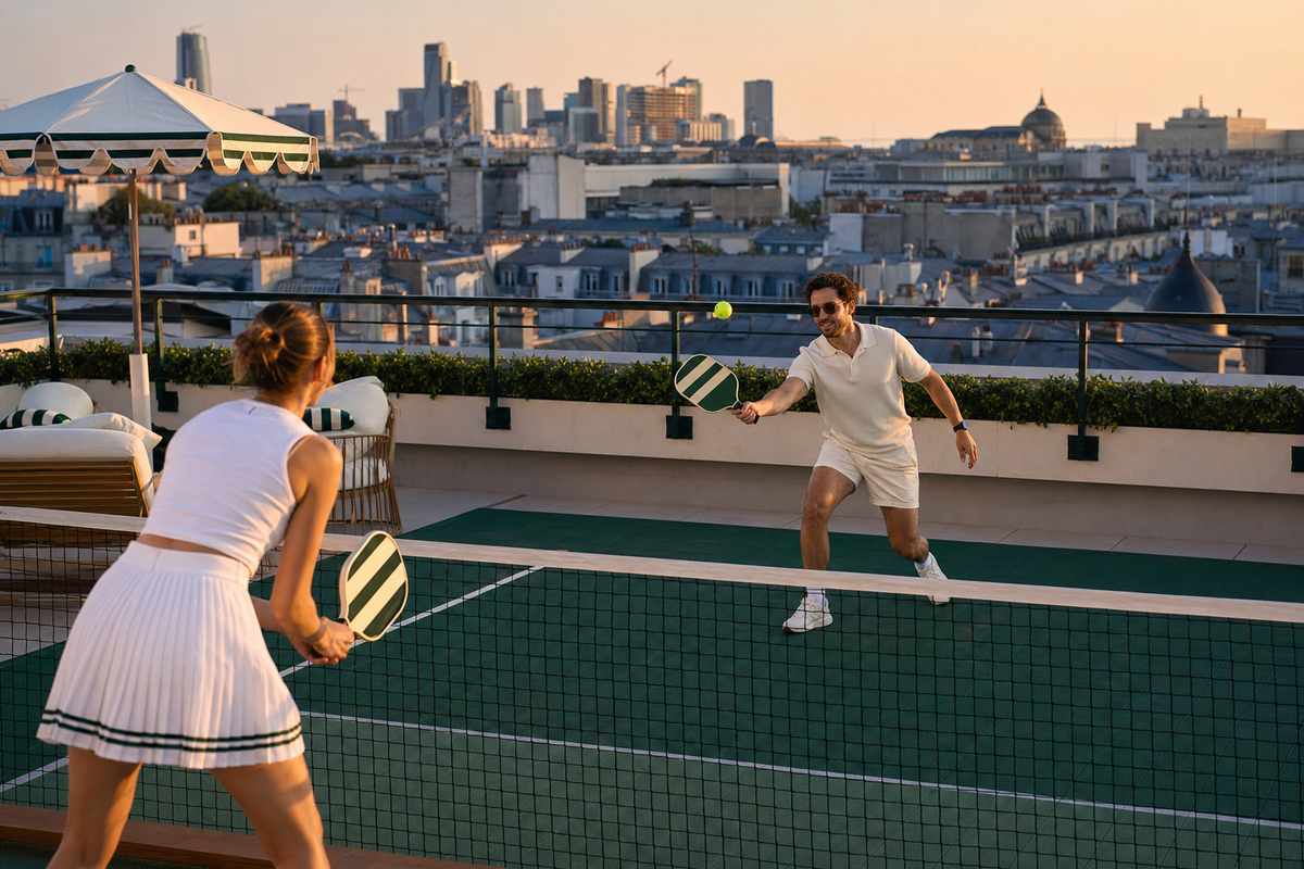 Pista pickleball rooftop: transforme su azotea en equipamiento deportivo premium