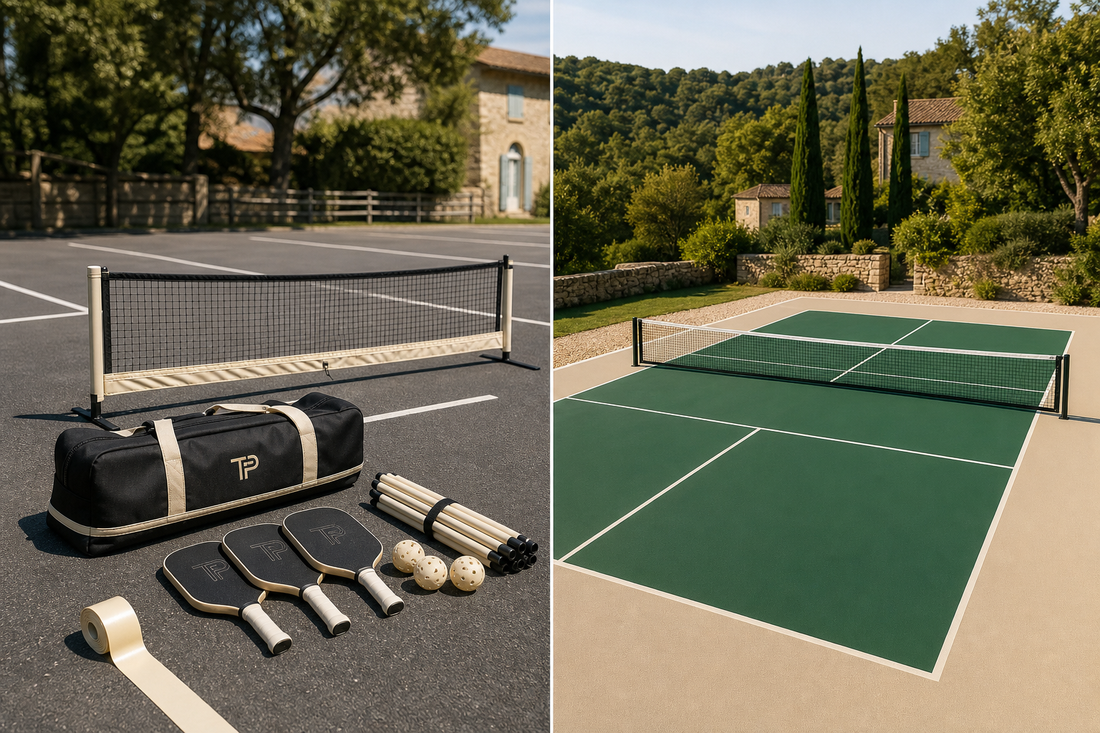 Kit amovible vs terrain permanent : lequel choisir pour votre projet pickleball ?