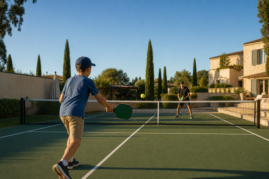 Orientation idéale d'un terrain de pickleball : Nord-Sud recommandé