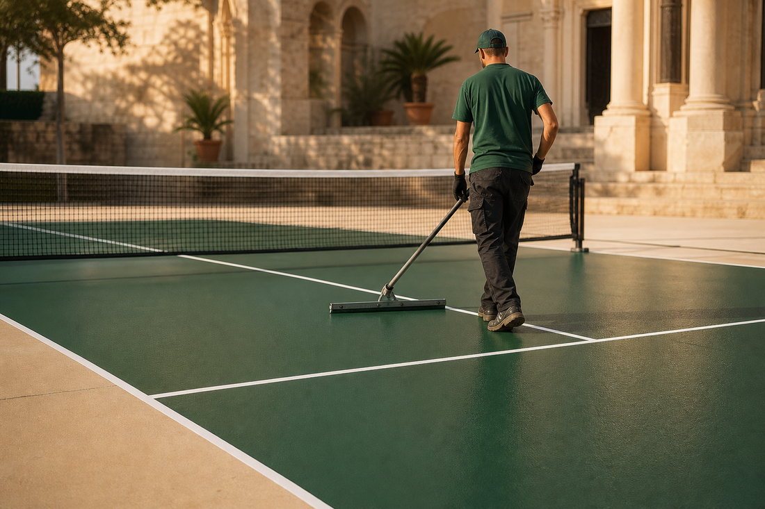 Prix terrain pickleball résine acrylique pickleball : combien ça coûte en 2026 ?