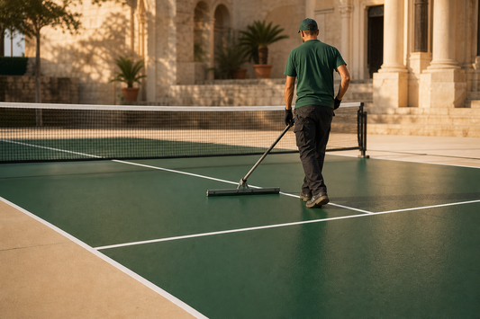 Prix terrain pickleball résine acrylique pickleball : combien ça coûte en 2026 ?