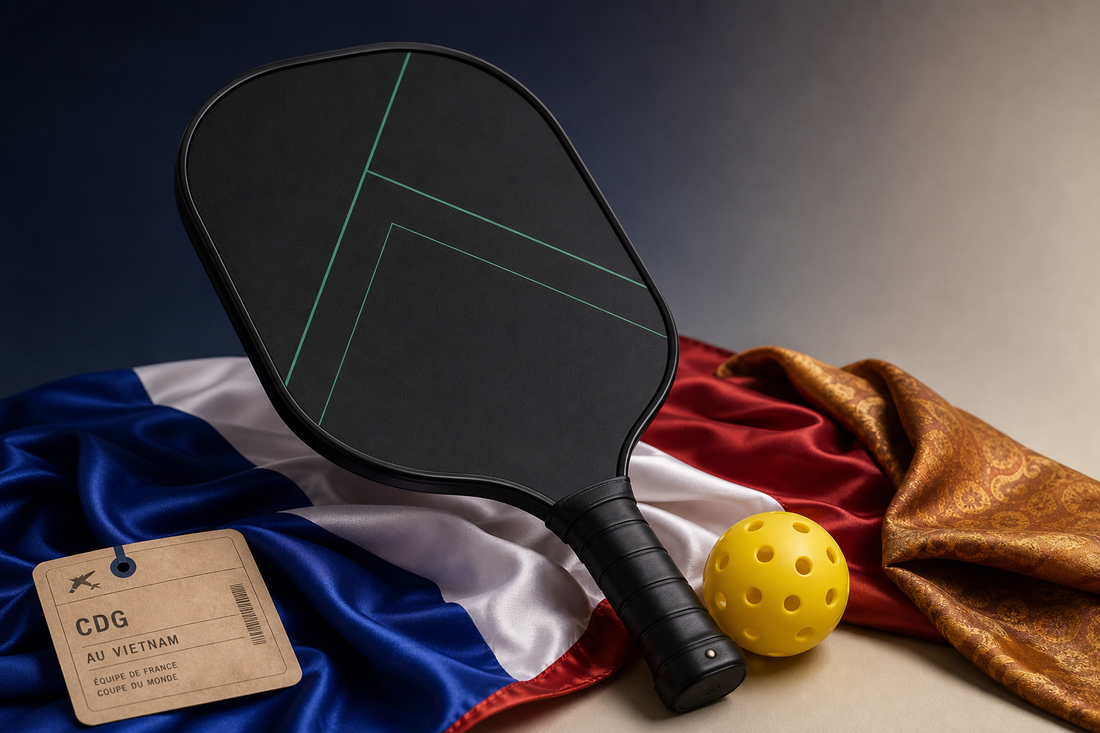 Équipe de France pickleball Coupe du monde 2026 Vietnam - raquette et balle