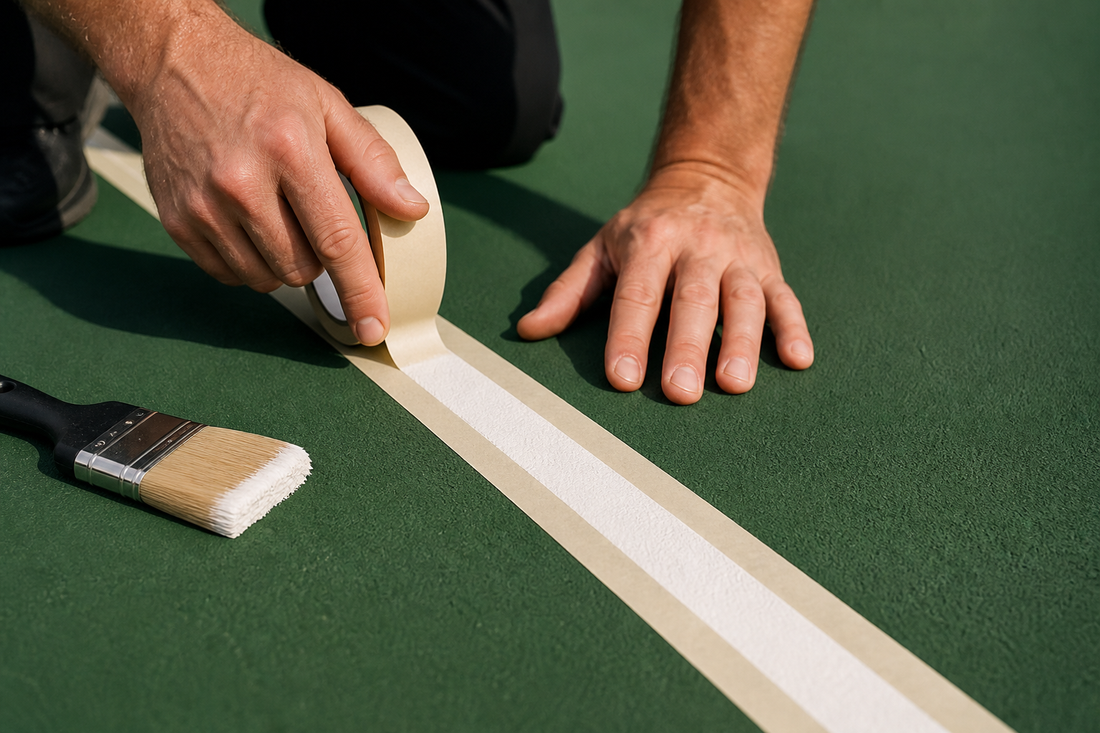 Comment tracer les lignes d'un terrain de pickleball : méthode et peinture