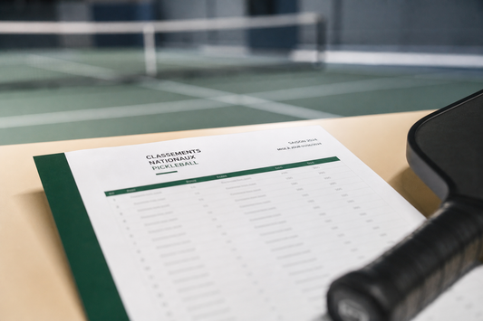 Classements pickleball FFT mai 2026, photo éditoriale classement et terrain