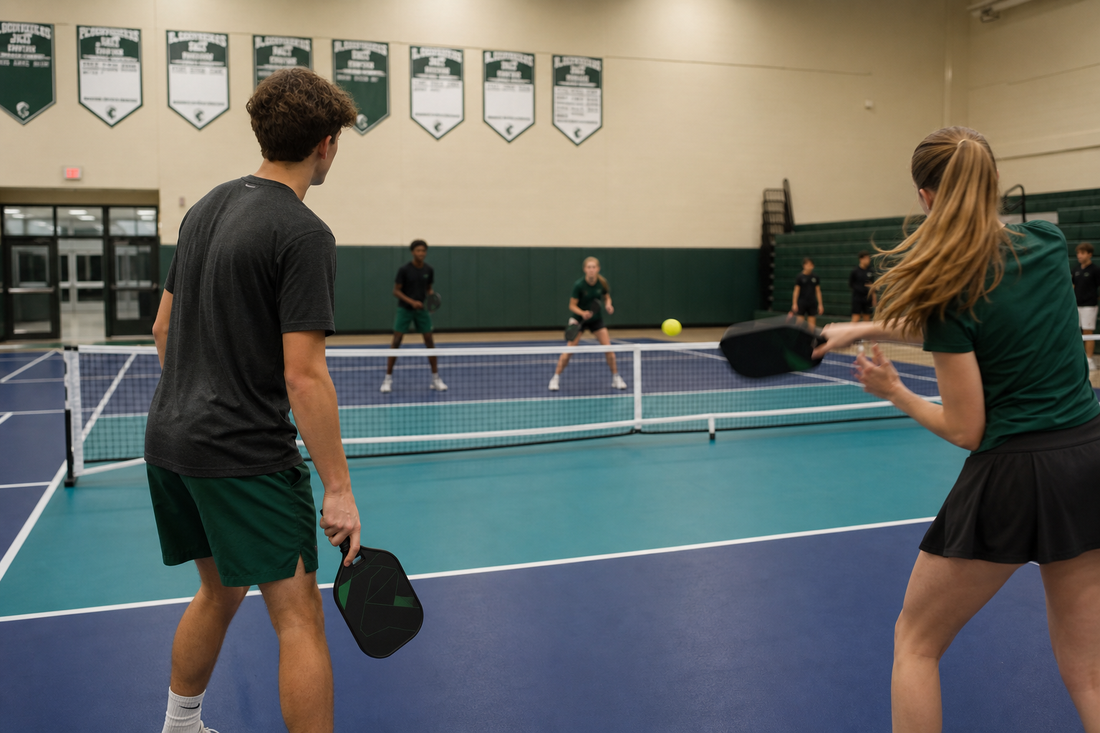 Équipe lycée Kentucky pickleball, maillots Sherwood, annonce sport sanctionné KHSAA