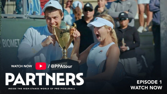 Visuel promotionnel docuseries PARTNERS pickleball PPA Tour streaming