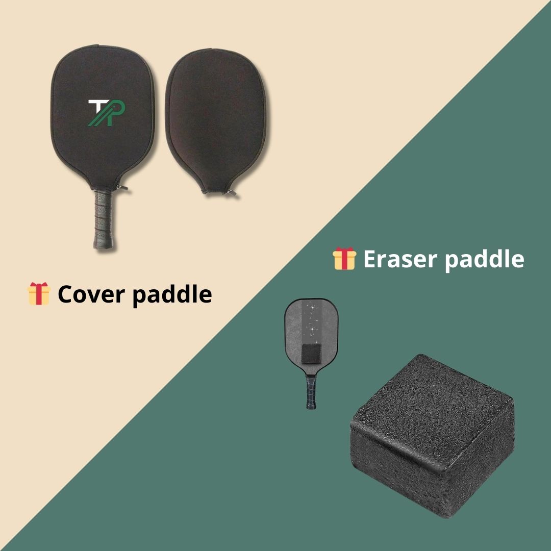 The Smart Kit - Pickleball - Raquette carbone T700, 4 Balles, 1 Grip, 1 Edge et 2 Cadeaux