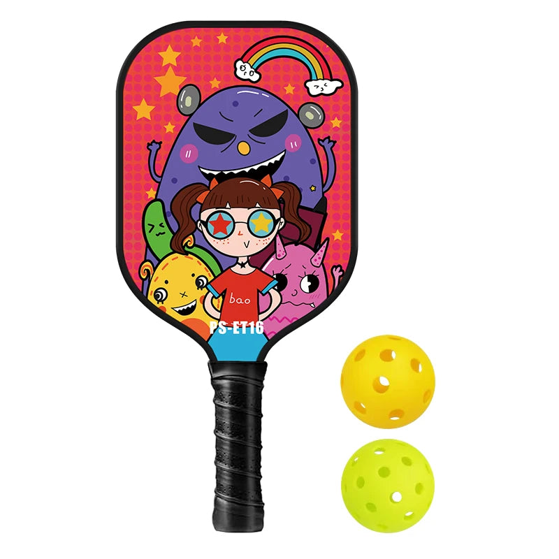 Raquette de Pickleball Enfant – Motif Cartoon