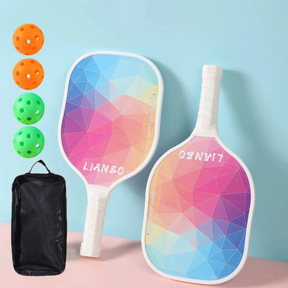 Kit Pickleball de 2 raquettes design et 4 balles