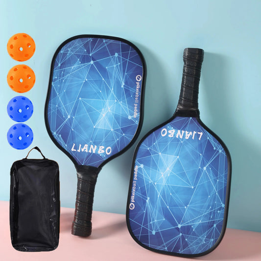 Kit Pickleball de 2 raquettes design et 4 balles
