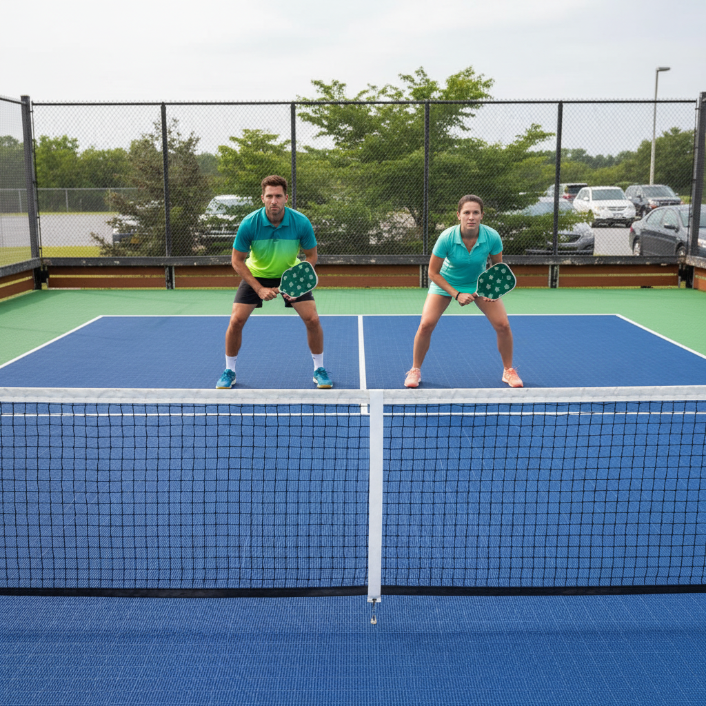 Duo reculé dans le terrain