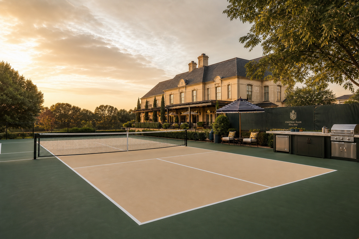Construire un terrain de pickleball dans un golf