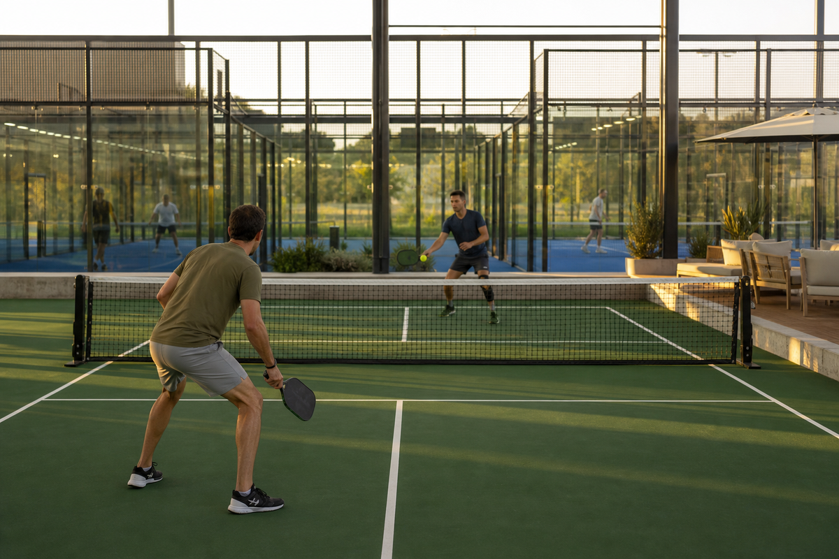 Terrain de pickleball pour club de padel : projet clé en main