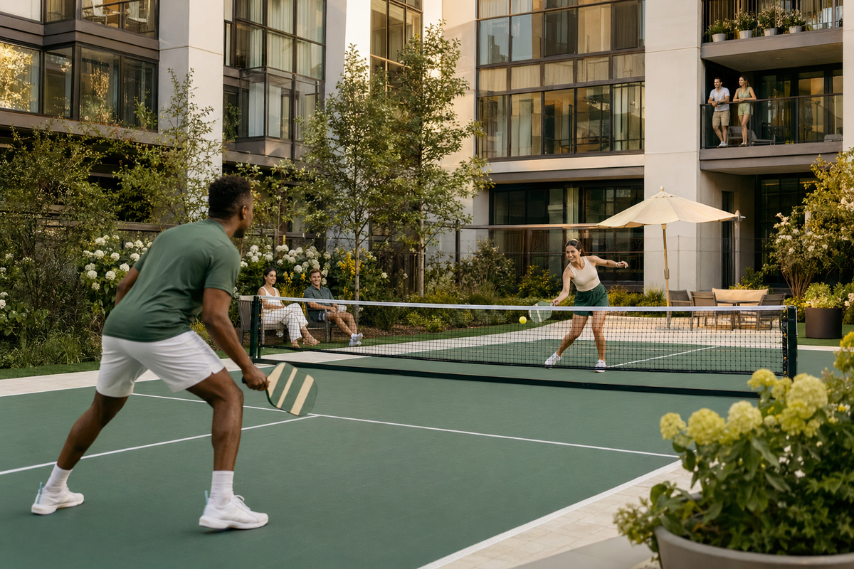 Terrain de pickleball pour copropriété : valorisez votre résidence avec un équipement attractif