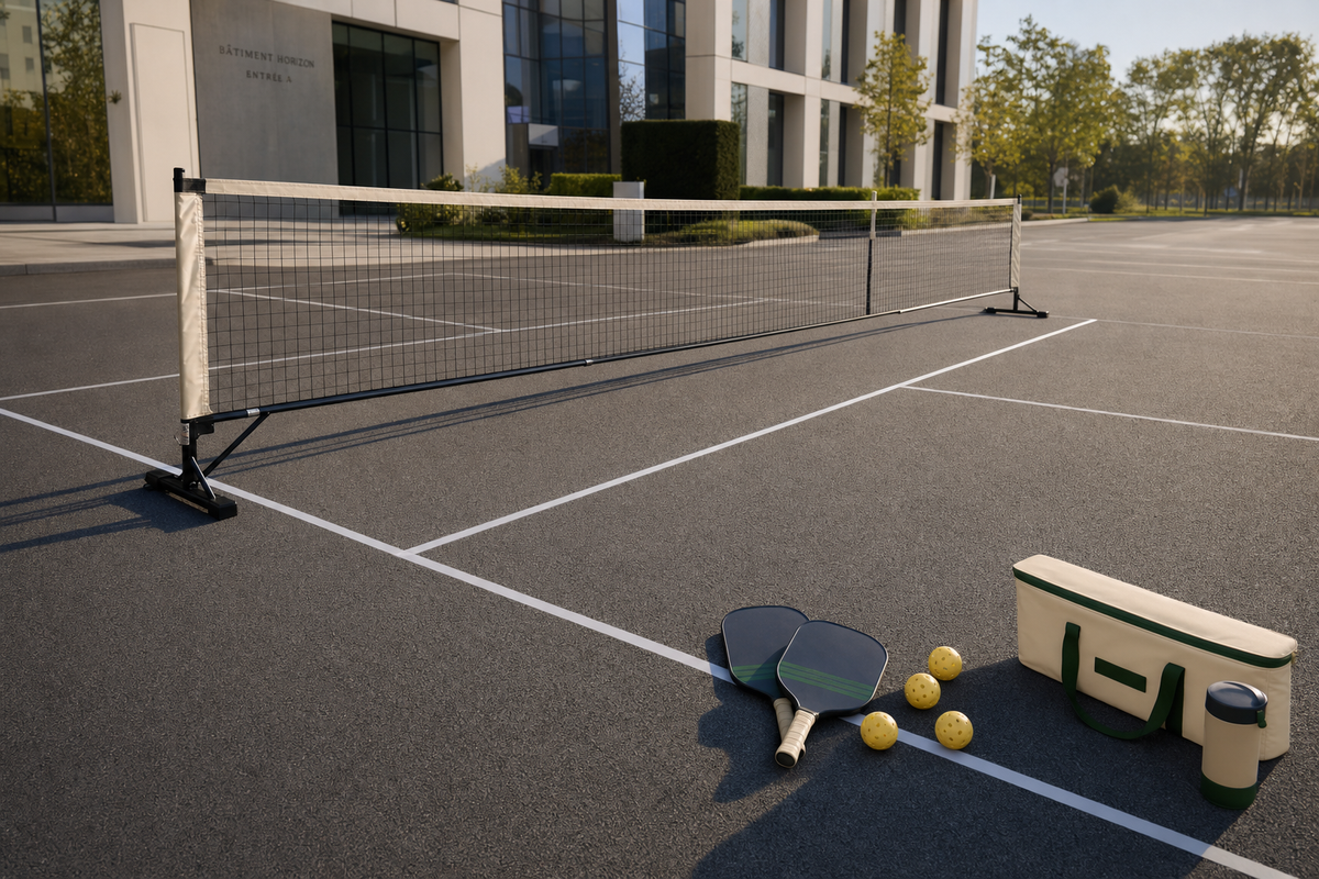 Portable pickleball court kit - set up in 10 minutes