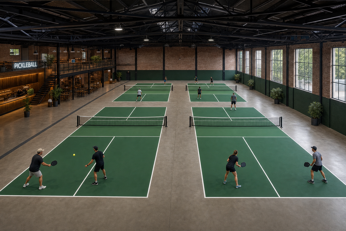 A 100% pickleball indoor complex