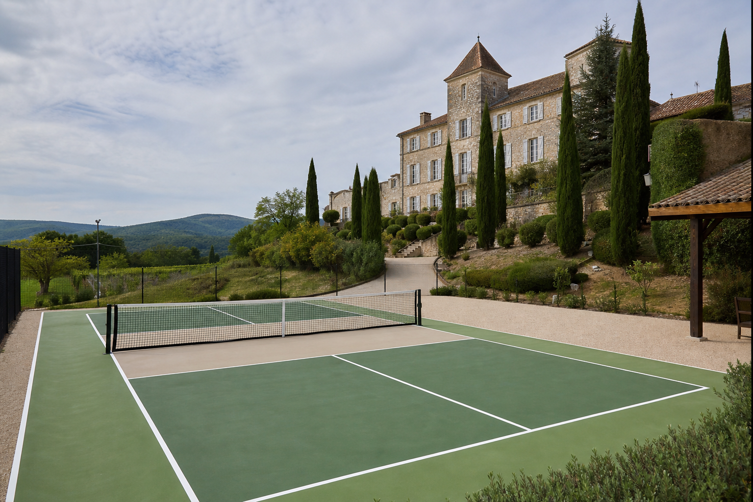 Relais de campagne — Domaine vert : calme, prestige et activité compacte pour vos hôtes.